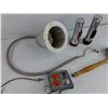 Image 4 : Flashlights, Meat Tenderizer Mallet, Wall Socket, Light Bulb Holder, Shade Bracket
