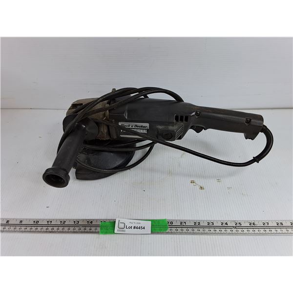 Black & Decker Professional Angle Grinder - Powers On, As Is