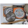 Image 3 : Circular Saw Blades, Chalk Line, Metal Brush, Baseball, Stubby Socket Set, Wood Ornaments, Misc