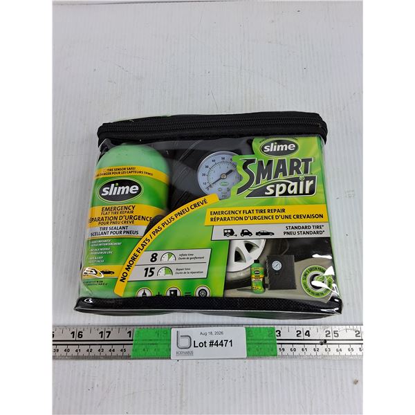 Slime Smart Spair Emergency Flat Tire Repair Kit