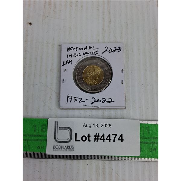 1952-2022 2023 National Indigenous Day Loonie Coin