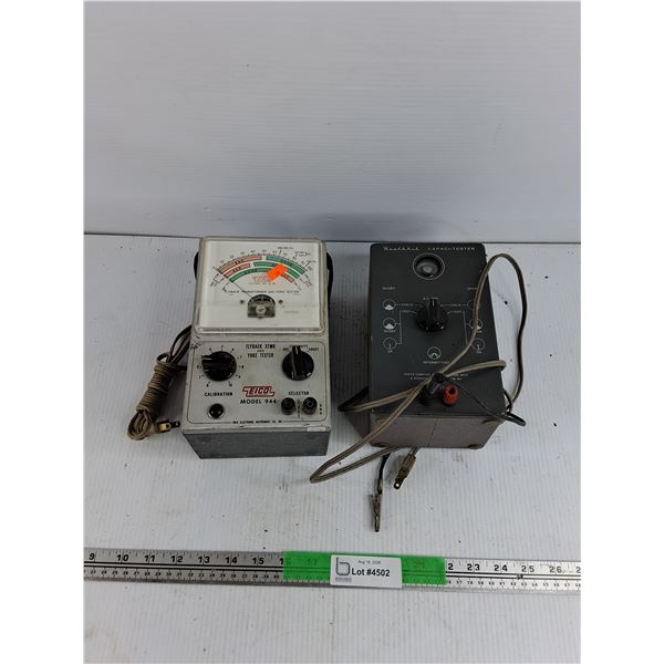Eico Flyback & Yoke Tester, Heathkit Capaci Tester - As Is