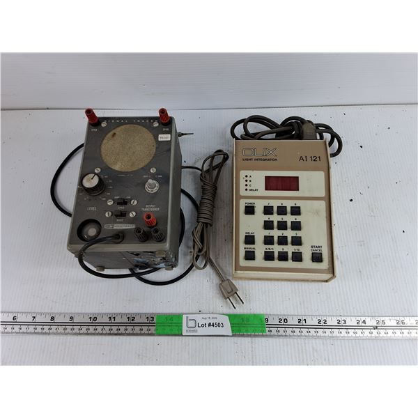 Heathkit Signal Tracer & Olix Light Integrator - Powers On, As Is