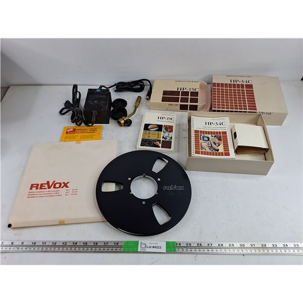 Power Supply, Hewlett Packard Owners Handbooks, Torch Nozzle, Revox Reel, Misc