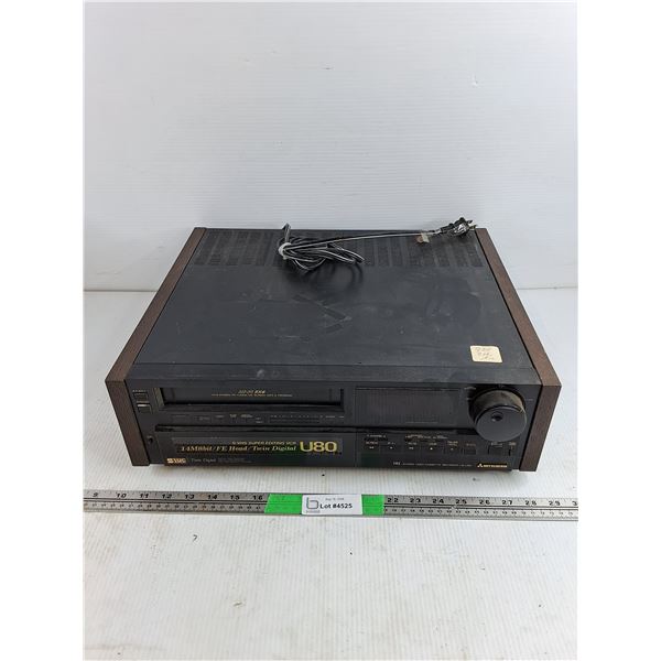 Mitsubishi Super VHS HD Stereo Video Cassette Recorder - Powers On, As Is