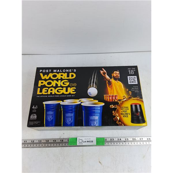 Post Malones World Pong League Game Set - Sealed