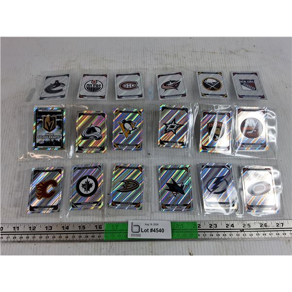 Assorted Topps NHL Logo Stickers