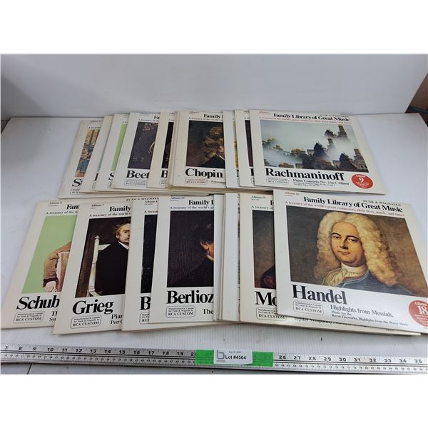 Assorted Funk & Wagnalls Family Library of Great Music Vinyl Records