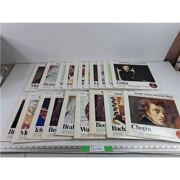 Assorted Funk & Wagnalls Family Library of Great Music Vinyl Records