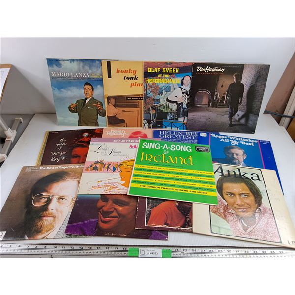 Assorted Vinyl Records - Dan Hartman, Mario Lanza, Roger Whittaker, Misc