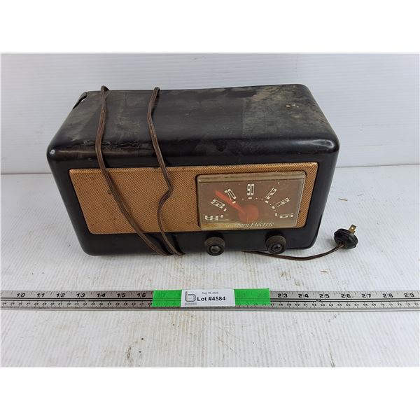 Vintage Northern Electric Radio - As Is