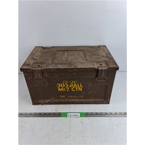 .303 Ball Metal Ammo Box