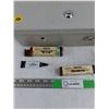 Image 2 : Metal Locking Box, Carters Check Protector Ink, Westclox Baby Ben Clock