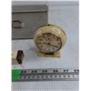 Image 3 : Metal Locking Box, Carters Check Protector Ink, Westclox Baby Ben Clock