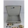 Image 6 : Metal Locking Box, Carters Check Protector Ink, Westclox Baby Ben Clock