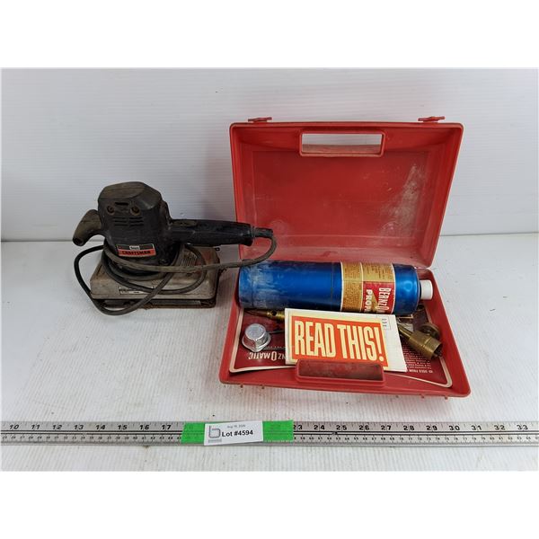 Jet Torch Kit & Sears Craftsman Sander - Powers On, As Is, PICKUP ONLY