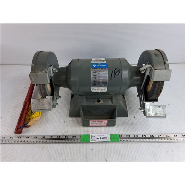 Rockwell Bench Grinder - Powers On, As Is, Wheel Dresser, Pickup Only