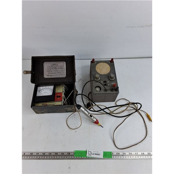 Robinair Temperature Tester, Heathkit Signal Tracer - As Is