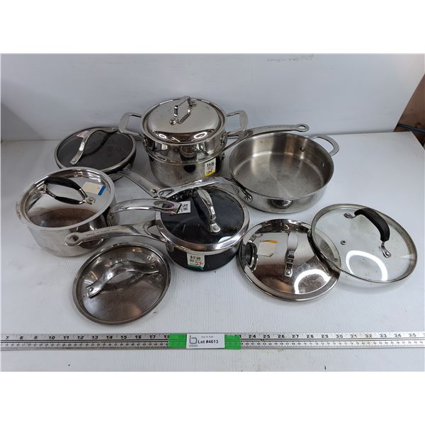 Stock Pot, Frying Pans, Steamer Pot & Lids