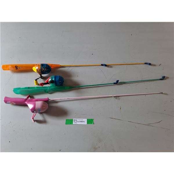 (3) Kids Fishing Rods