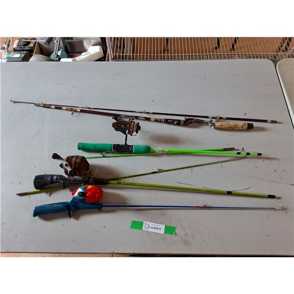 (4) Assorted Fishing Rods