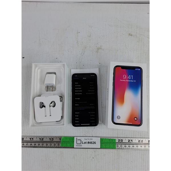 ^Apple iPhone X 64GB w/ Accessories - Powers On, As Is