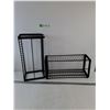 Image 1 : (2) Black Metal Freestanding Racks for Media