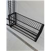 Image 3 : (2) Black Metal Freestanding Racks for Media