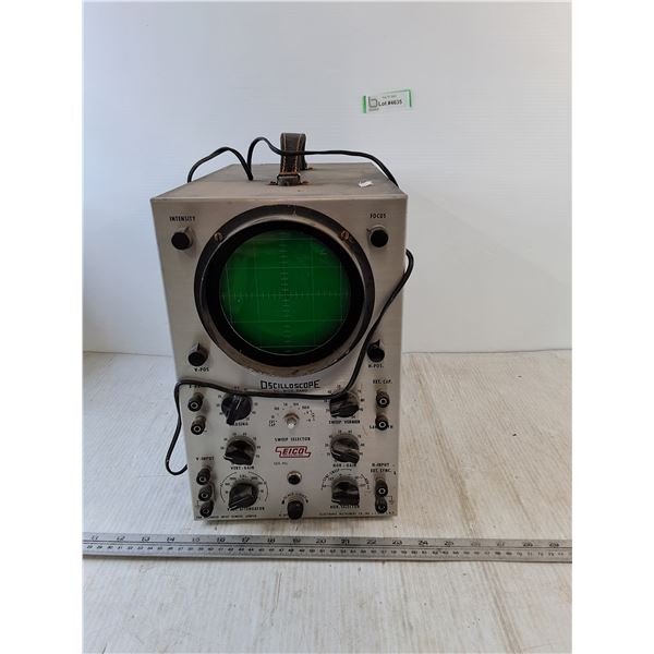 EICO Oscilloscope Powers On