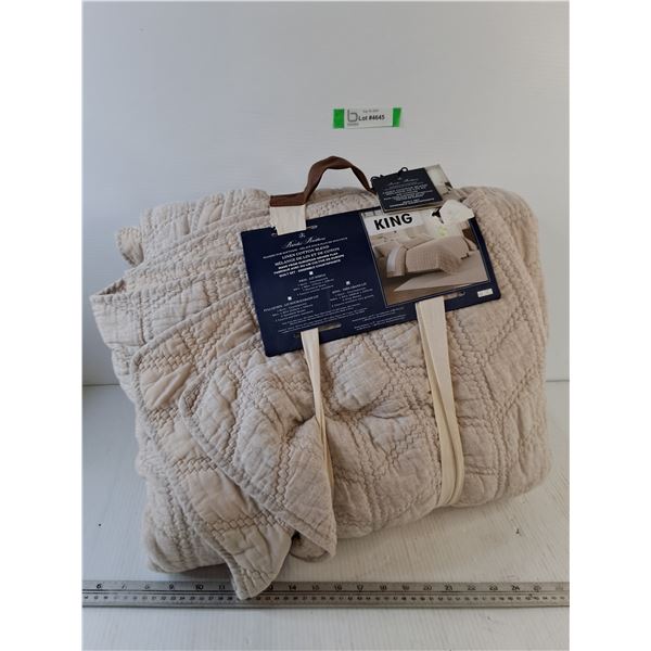 Brooks Brothers King Sized Comforter, 106" x 92"