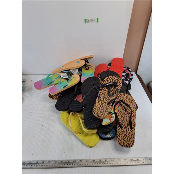 Assorted Juncture Women's Flip Flops, Sizes 5/6 to 11/12