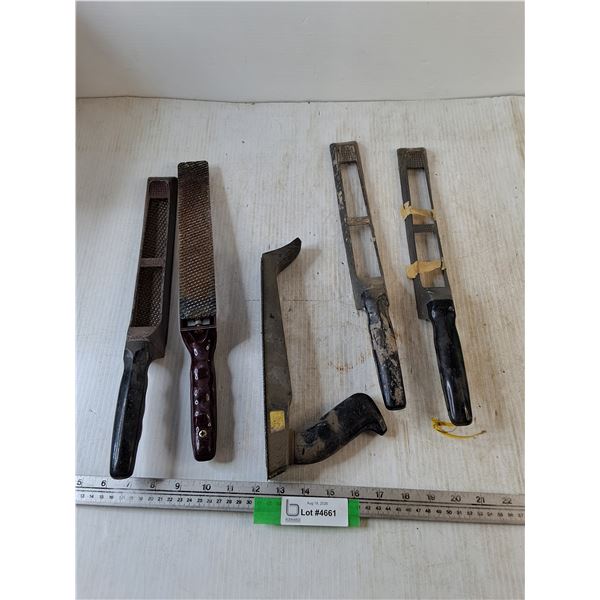 (5) Rasp Boards, (3) Rasps
