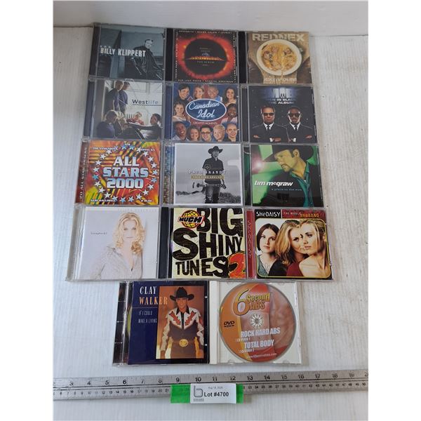 (13) CDs, (1) DVD, Clay Walker, Tim McGraw, Men In Black Album, Redneck, Trisha Yearwood