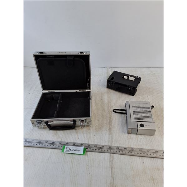 Sony Cassette-Corder with Carry Case and Small Metal Case
