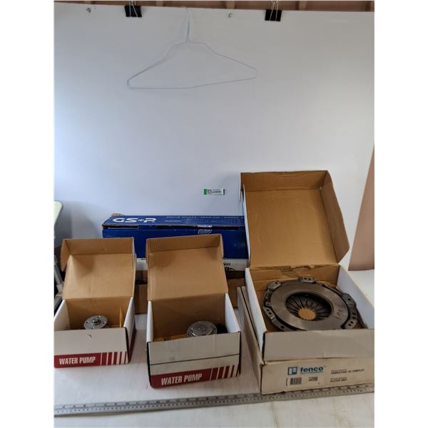 (2) Water Pumps, (2) Clutch Units, (3) Drive Shafts