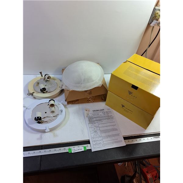 (2) Ceiling Lights - Appears New - LFI & Canarmna