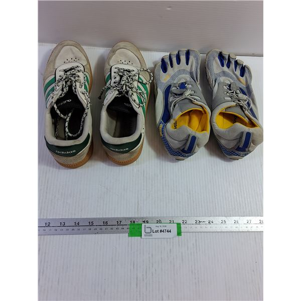 Adidas Cloudfoam Plus - Size 9, Vibram Fivefingers - Size 8