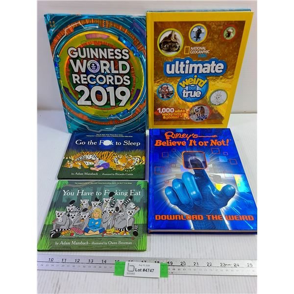 Ripley's Believe It or Not, Guinness World Records 2019, Ultimate Weird But True, & Picture Books