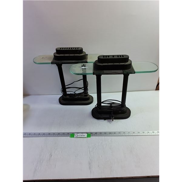 (2) Glasstop Lamps - Working