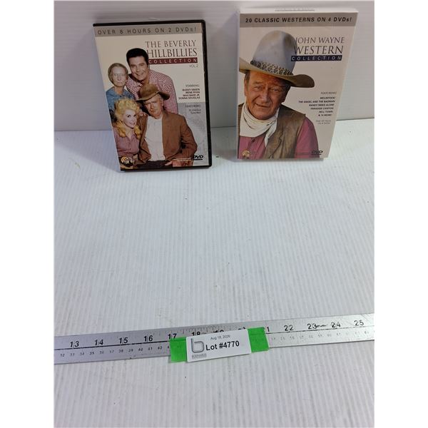 The Beverly Hillbillies Collection Vol. 2 & Sealed John Wayne Western Collection DVDS
