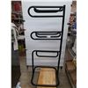 Image 1 : (1)  3-Tier Saddle Rack in Black Powder Coated Steel-30"x68"