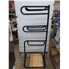 Image 2 : (1)  3-Tier Saddle Rack in Black Powder Coated Steel-30"x68"