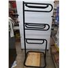Image 4 : (1)  3-Tier Saddle Rack in Black Powder Coated Steel-30"x68"