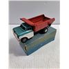 Image 6 : Vintage Asahi Tin Toy Chevrolet Dump Truck in Original Box-5" long