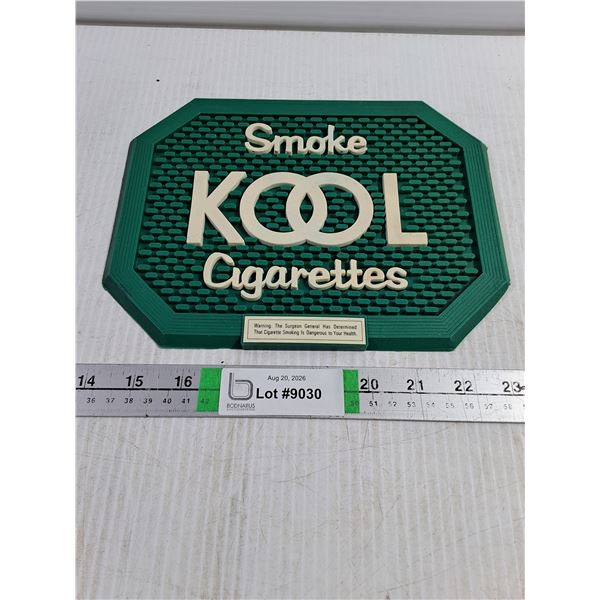 Vintage Rubber Kool Cigarettes Bar Mat-9.5"x7.5"