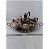 Image 1 : Antique Silver Plated Serving Set by Wm. Rogers Model 560- 8 Pieces in Total