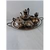 Image 2 : Antique Silver Plated Serving Set by Wm. Rogers Model 560- 8 Pieces in Total