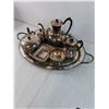 Image 3 : Antique Silver Plated Serving Set by Wm. Rogers Model 560- 8 Pieces in Total