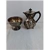 Image 7 : Antique Silver Plated Serving Set by Wm. Rogers Model 560- 8 Pieces in Total