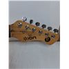 Image 4 : (1) ION Stratocaster-style Electric Guitar in 3 Tone Sunburst Finish-needs re-stringing-with case